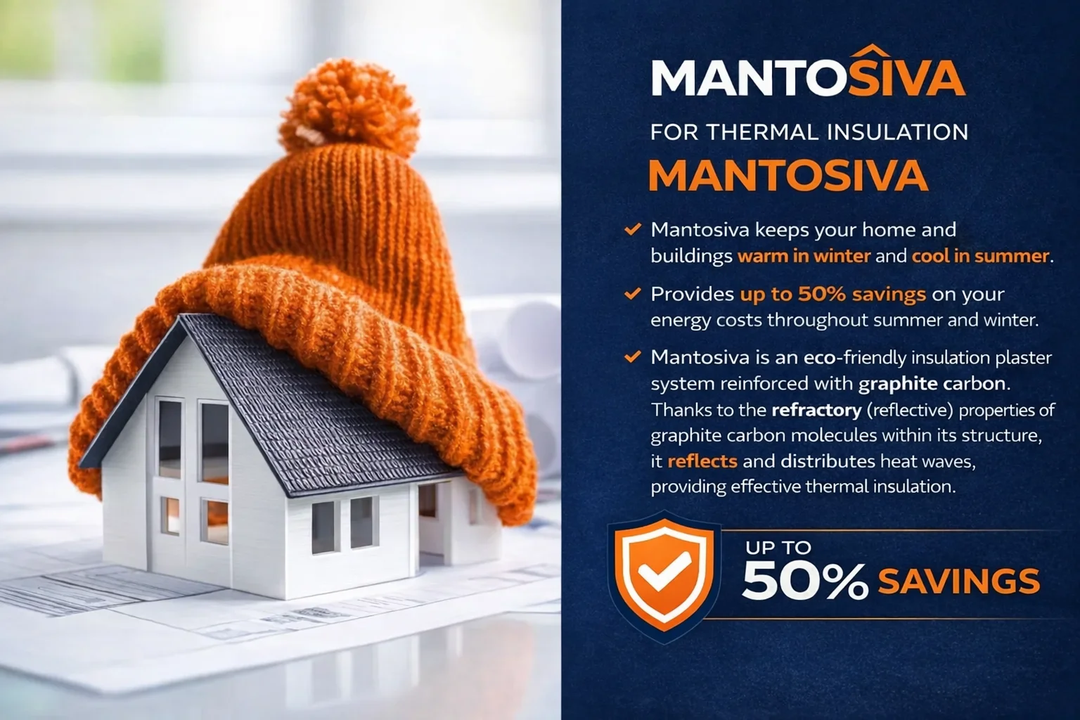 For thermal insulation Mantosıva